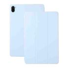 For Xiaomi Pad 5 / Pad 5 Pro Solid Color Magnetic Horizontal Flip Leather Case with Holder(Sky Blue) - 1