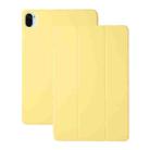 For Xiaomi Pad 5 / Pad 5 Pro Solid Color Magnetic Horizontal Flip Leather Case with Holder(Yellow) - 1