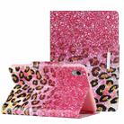 For iPad mini 6 Painted Pattern Horizontal Flip Leather Tablet Case with Holder(Leopard Powder Sand) - 1