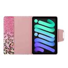 For iPad mini 6 Painted Pattern Horizontal Flip Leather Tablet Case with Holder(Leopard Powder Sand) - 4