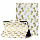 For iPad mini 6 Painted Pattern Horizontal Flip Leather Tablet Case with Holder(Pineapple) - 1