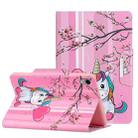 For iPad mini 6 Painted Pattern Horizontal Flip Leather Tablet Case with Holder(Sakura Unicorn) - 1