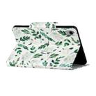 For iPad mini 6 Painted Pattern Horizontal Flip Leather Tablet Case with Holder(White Flower Leaves) - 5