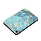 For iPad mini 6 Dual-folding Coloured Drawing Voltage Horizontal Flip PU Leather Tablet Case with Holder & Sleep / Wake-up Function(White Cherry Blossoms) - 3