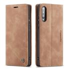 For Galaxy A70s CaseMe-013 Multifunctional Horizontal Flip Leather Case with Card Slot & Holder & Wallet(Brown) - 1