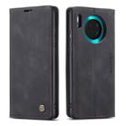 For Huawei Mate 30 4G / 5G CaseMe-013 Multifunctional Horizontal Flip Leather Case with Card Slot & Holder & Wallet(Black) - 1