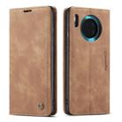 For Huawei Mate 30 4G / 5G CaseMe-013 Multifunctional Horizontal Flip Leather Case with Card Slot & Holder & Wallet(Brown) - 1