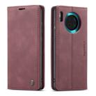 For Huawei Mate 30 4G / 5G CaseMe-013 Multifunctional Horizontal Flip Leather Case with Card Slot & Holder & Wallet(Wine Red) - 1