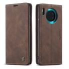 For Huawei Mate 30 4G / 5G CaseMe-013 Multifunctional Horizontal Flip Leather Case with Card Slot & Holder & Wallet(Coffee) - 1