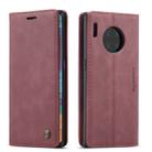For Huawei Mate 30 Pro 4G / 5G CaseMe-013 Multifunctional Horizontal Flip Leather Case with Card Slot & Holder & Wallet(Wine Red) - 1