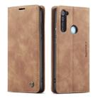 For Xiaomi Redmi Note 8 CaseMe-013 Multifunctional Horizontal Flip Leather Case with Card Slot & Holder & Wallet(Brown) - 1