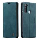 For Xiaomi Redmi Note 8 CaseMe-013 Multifunctional Horizontal Flip Leather Case with Card Slot & Holder & Wallet(Blue) - 1