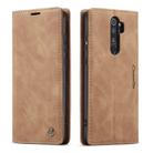For Xiaomi Redmi Note 8 Pro CaseMe-013 Multifunctional Horizontal Flip Leather Case with Card Slot & Holder & Wallet(Brown) - 1