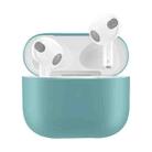 Solid Color Silicone Earphone Protective Case for AirPods 3(Green) - 1