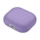 Solid Color Silicone Earphone Protective Case for AirPods 3(Light Purple) - 2