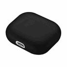Solid Color Silicone Earphone Protective Case for AirPods 3(Black) - 2
