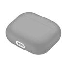 Solid Color Silicone Earphone Protective Case for AirPods 3(Light Gray) - 2
