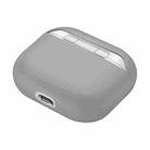 Solid Color Silicone Earphone Protective Case for AirPods 3(Light Gray) - 3
