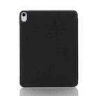 For iPad mini 6 Back Sticker Skin Feel Horizontal Flip Leather Tablet Case with Tri-fold Holder(Black) - 3
