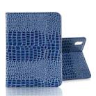 For iPad mini 6 Crocodile Texture Horizontal Flip Leather Tablet Case with Holder & Card Slot & Wallet(Blue) - 1