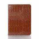 For iPad mini 6 Crocodile Texture Horizontal Flip Leather Tablet Case with Holder & Card Slot & Wallet(Brown) - 2