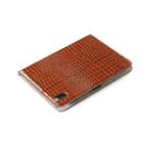For iPad mini 6 Crocodile Texture Horizontal Flip Leather Tablet Case with Holder & Card Slot & Wallet(Brown) - 7