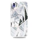 For Huawei Honor 8S Embossed Varnished Marble TPU Protective Case with Holder(Polytriangle) - 1