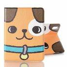 For iPad mini 6 Cartoon Pattern Horizontal Flip Leather Tablet Case with Card Slots & Holder & Wallet(Dog) - 1