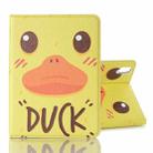 For iPad mini 6 Cartoon Pattern Horizontal Flip Leather Tablet Case with Card Slots & Holder & Wallet(Duck) - 1