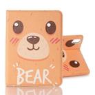 For iPad mini 6 Cartoon Pattern Horizontal Flip Leather Tablet Case with Card Slots & Holder & Wallet(Bear) - 1