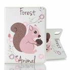 For iPad mini 6 Cartoon Pattern Horizontal Flip Leather Tablet Case with Card Slots & Holder & Wallet(Squirrel) - 1