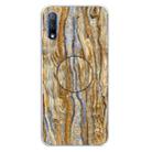 For Huawei Honor 9X & 9X Pro Embossed Varnished Marble TPU Protective Case with Holder(Brown) - 1