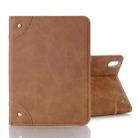 For iPad mini 6 Retro Book Style Horizontal Flip PU Leather Tablet Case with Holder & Card Slots & Wallet(Brown) - 1