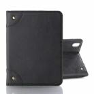 For iPad mini 6 Retro Book Style Horizontal Flip PU Leather Tablet Case with Holder & Card Slots & Wallet(Black) - 1
