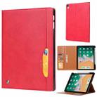 For iPad mini 6 Knead Skin Texture Horizontal Flip Leather Tablet Case with Photo Frame & Holder & Card Slots & Wallet & Pen Slot & Sleep / Wake-up Function(Red) - 1