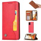 For Xiaomi Mi 11T / 11T Pro Knead Skin Texture Horizontal Flip Leather Case with Photo Frame & Holder & Card Slots & Wallet(Red) - 1