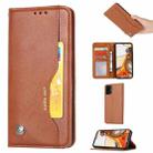 For Xiaomi Mi 11T / 11T Pro Knead Skin Texture Horizontal Flip Leather Case with Photo Frame & Holder & Card Slots & Wallet(Brown) - 1
