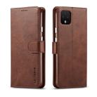 LC.IMEEKE For Goolge Pixel 4 / 4XL Calf Texture Horizontal Flip Leather Case, with Holder & Card Slots & Wallet(Brown) - 1