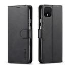 LC.IMEEKE For Goolge Pixel 4 / 4XL Calf Texture Horizontal Flip Leather Case, with Holder & Card Slots & Wallet(Black) - 1