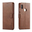 LC.IMEEKE For Xiaomi Redmi Note 5 Pro / Note5 Calf Texture Horizontal Flip Leather Case, with Holder & Card Slots & Wallet(Brown) - 1