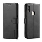 LC.IMEEKE For Xiaomi Redmi Note 5 Pro / Note5 Calf Texture Horizontal Flip Leather Case, with Holder & Card Slots & Wallet(Black) - 1