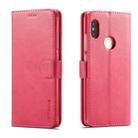 LC.IMEEKE For Xiaomi Redmi Note 5 Pro / Note5 Calf Texture Horizontal Flip Leather Case, with Holder & Card Slots & Wallet(Red) - 1