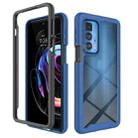 For Motorola Edge 20 Pro Starry Sky Solid Color Series Shockproof PC + TPU Protective Case(Royal Blue) - 1