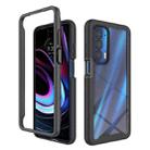 For Motorola Edge 2021 Starry Sky Solid Color Series Shockproof PC + TPU Protective Case(Black) - 1