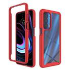 For Motorola Edge 2021 Starry Sky Solid Color Series Shockproof PC + TPU Protective Case(Red) - 1