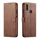 LC.IMEEKE For Xiaomi Redmi Note 7 Calf Texture Horizontal Flip Leather Case, with Holder & Card Slots & Wallet(Brown) - 1