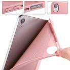 For iPad mini 6 3-folding Horizontal Flip Honeycomb TPU Shockproof + PU Leather Tablet Case with Holder(Rose Gold) - 7