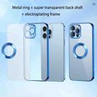 For iPhone 13 9D Electroplated Edge Metal Ring Clear PC + TPU Shockproof Case(Gold) - 4