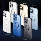 For iPhone 11 9D Electroplated Edge Metal Ring Clear PC + TPU Shockproof Case (Sierra Blue) - 2