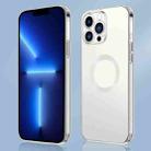 For iPhone 11 Pro Max 9D Electroplated Edge Metal Ring Clear PC + TPU Shockproof Case (Transparent) - 1